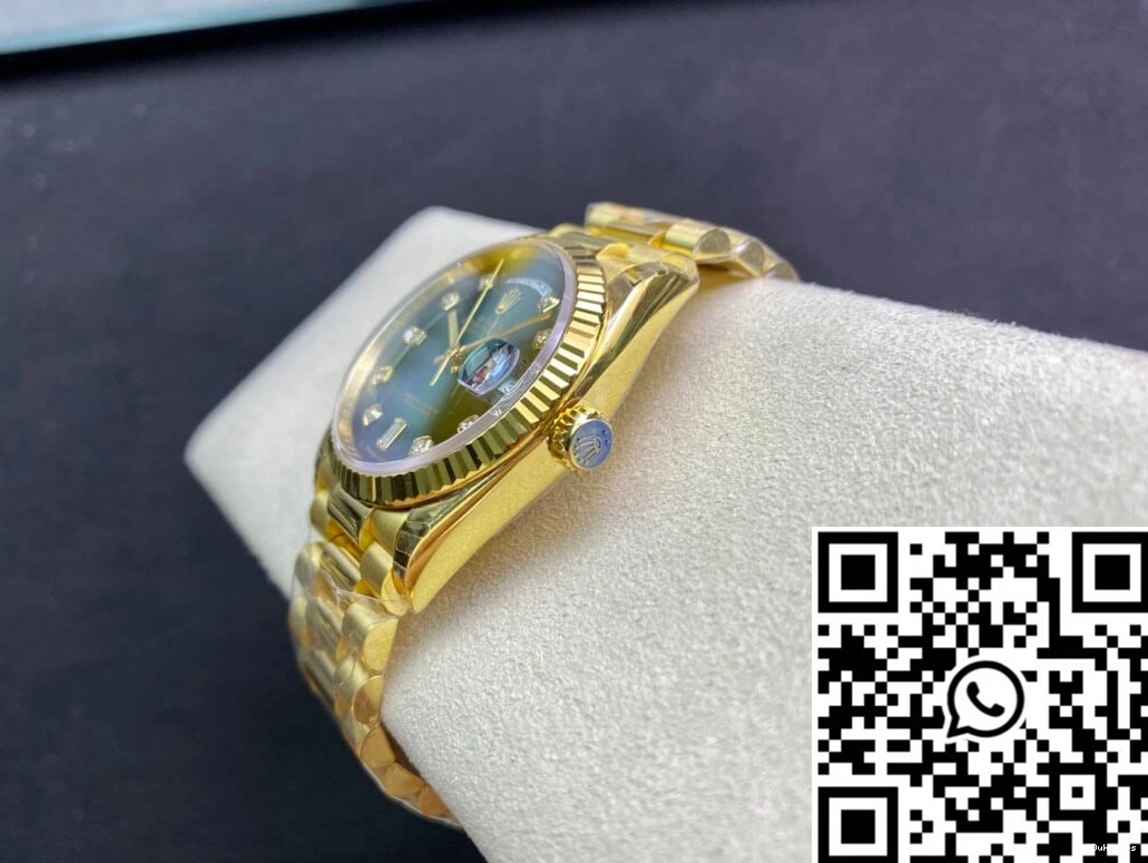 Green Rolex Gradual Gold M128238-0069 Day-Date Factory EW Dial Yellow 0307